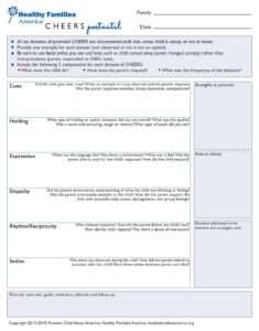 CHEERS Postnatal Tip Sheet – First Steps