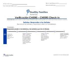 CHEERS Check-In Tool Spanish – First Steps